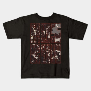 Moscow, Russia City Map Typography - Vector Kids T-Shirt